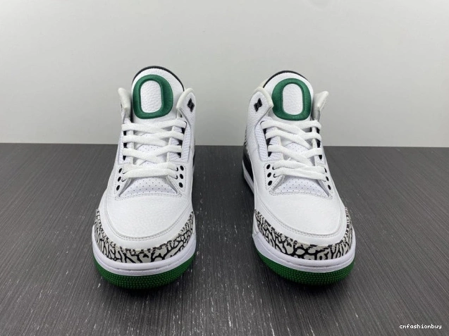 White Retro 3 Ducks Oregon 594282233 Jordan Pit Crew 0904